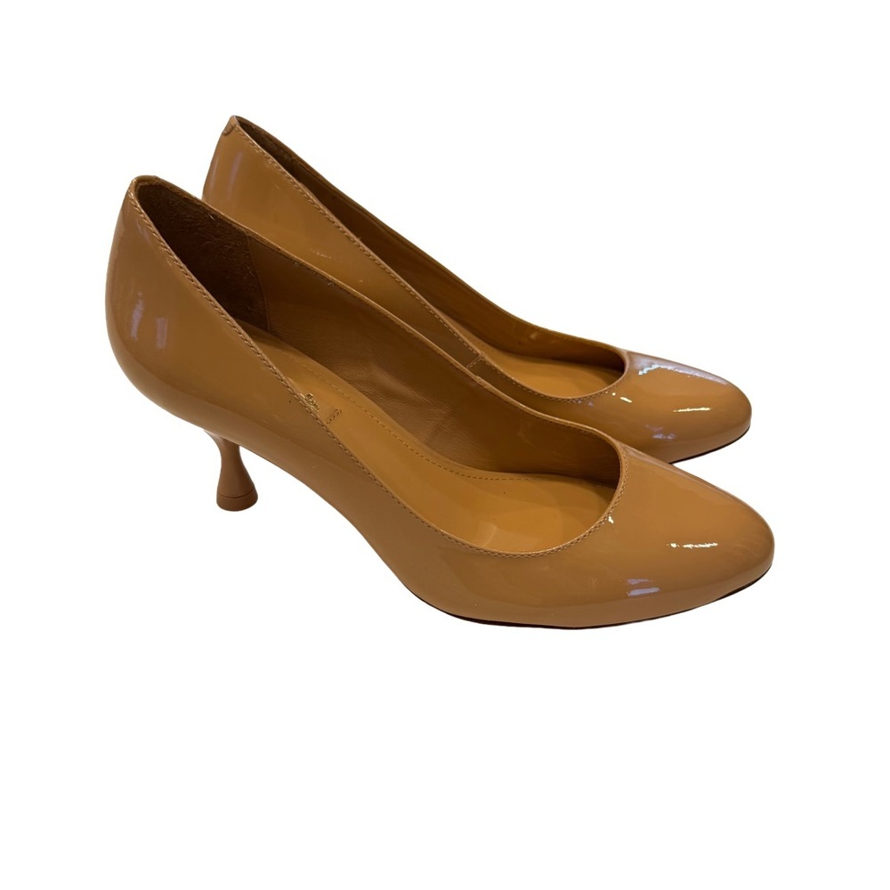 NEW Larroude MICHELLE Pump Tan PATENT Leather Handmade In Brazil 6 NEW